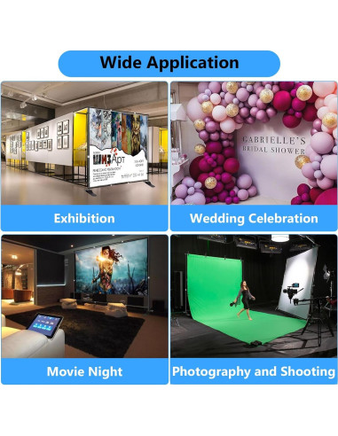 Soporte de Banner Fotográfico SLOW DOLPHIN 3.05x3.05m Ajustable