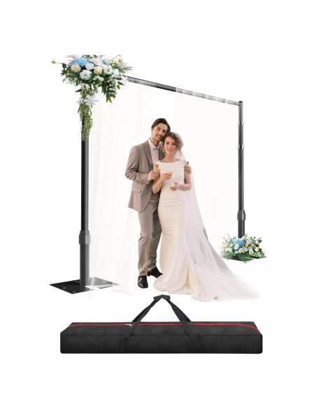 Kit de Soporte de Fondo Ajustable GLOSHOOTING 3.05m Negro Kit de Soporte de Fondo Ajustable GLOSHOOTING 3.05m Negro