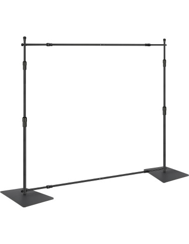 Soporte de Fondo VEVOR 3x3m Ajustable con Abrazaderas y Bolsa