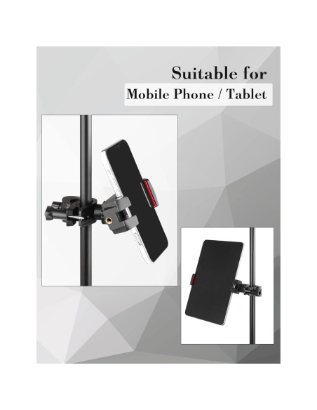 Soporte para Micrófono Mr.Power para Teléfono y Tableta 4.7-11" Soporte para Micrófono Mr.Power para Teléfono y Tableta 4.7-11"
