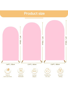 Cubiertas de Fondo Redondas 2 en 1 OurWarm Rosa y Azul 4FT-6FT 2