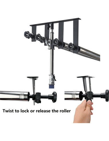 Soporte de Fondo Manual TENBEST 3m para Estudio Fotográfico