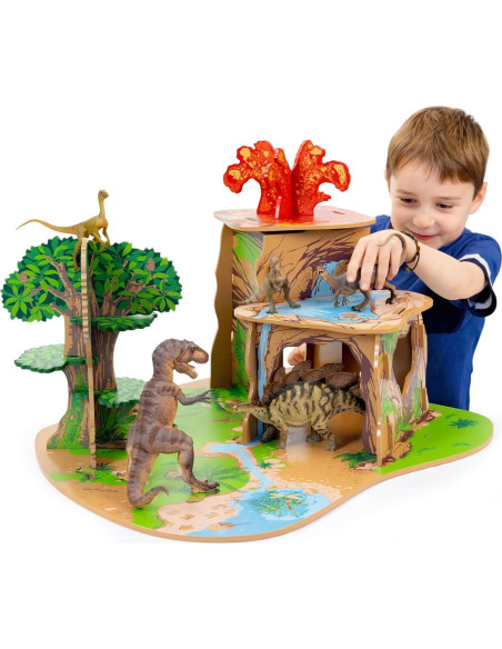Juego de Madera La Tierra de los Dinosaurios Papo 3+ Juego de Madera La Tierra de los Dinosaurios Papo 3+