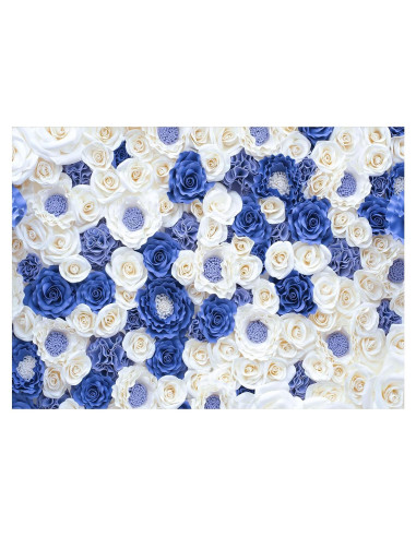 Fondo de Fotografía Vinilo 2.4x1.8m Flores Azules DH-87