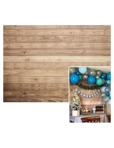 Fondo de Fotografía de Madera Retro BINQOO 2.1x1.5m Vinilo