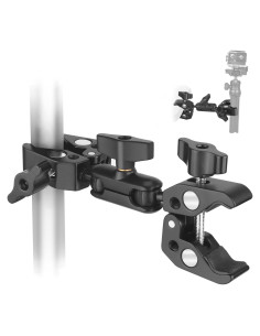 Soporte de cámara YAYOYA CB08 con abrazadera doble y brazo mágico