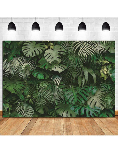 Fondo de Fotografía Verde Tropical 240x180 cm Qian