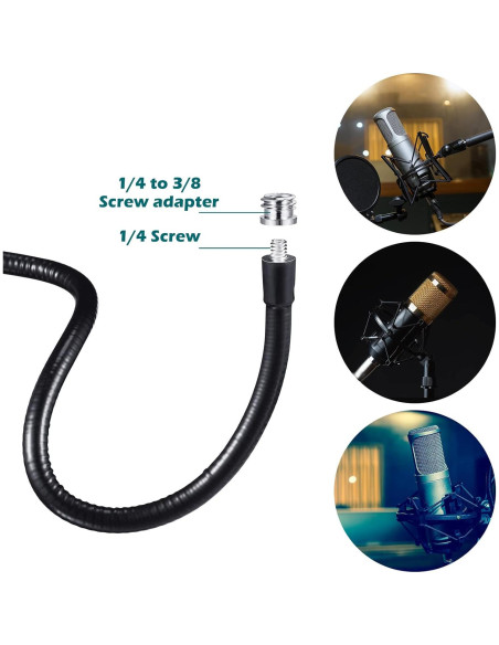 Soporte de Micrófono Flexible Flutesan 33 cm Ajustable Soporte de Micrófono Flexible Flutesan 33 cm Ajustable