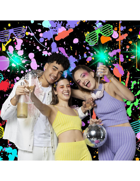 Fondo de Fiesta Neón Avezano 2.13x1.52m Brillo en la Oscuridad Fondo de Fiesta Neón Avezano 2.13x1.52m Brillo en la Oscuridad
