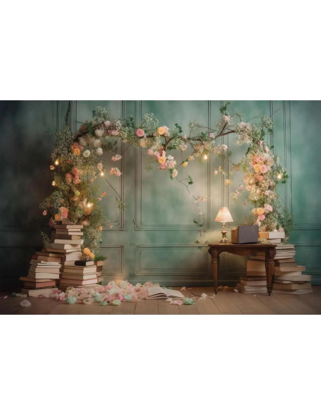 Fondo de Fotografía Floral Vinilo GOINTOIN 240x180cm