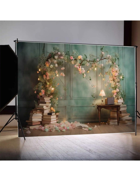 Fondo de Fotografía Floral Vinilo GOINTOIN 240x180cm