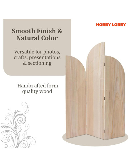 Soporte de fondo de arco de madera 3 paneles Hobby Lobby Soporte de fondo de arco de madera 3 paneles Hobby Lobby