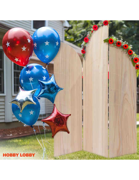 Soporte de fondo de arco de madera 3 paneles Hobby Lobby Soporte de fondo de arco de madera 3 paneles Hobby Lobby