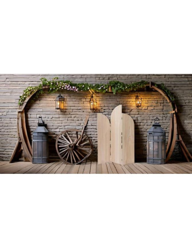 Soporte de fondo de arco de madera 3 paneles Hobby Lobby