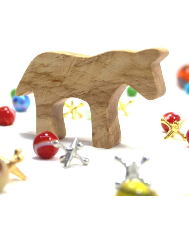 Juego de Juguetes de Granja de Madera Happy Bungalow - 14 Piezas