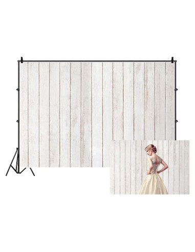 Fondo Fotográfico Renaiss 2.44x1.83m Poliester Vintage Blanco