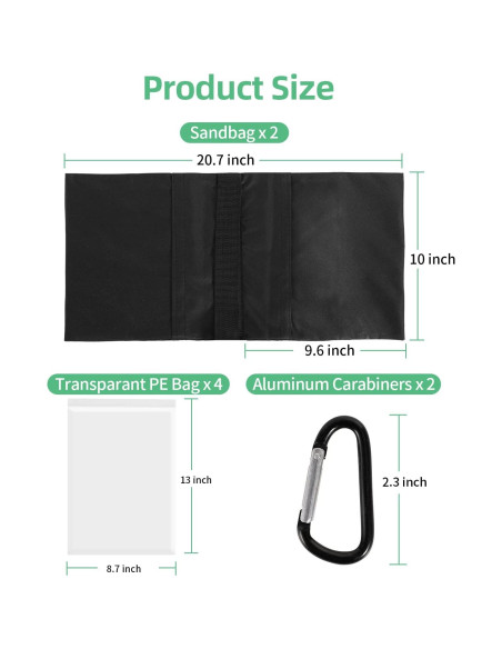 Sacos de Arena para Fotografía AQIRUI - Paquete de 2 Unidades Sacos de Arena para Fotografía AQIRUI - Paquete de 2 Unidades