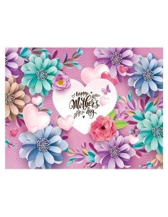 Fondo de Fotografía Día de la Madre YYNXSY 2.4x1.8m Vinilo