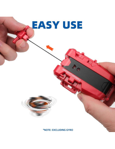 Lanzador de Cuerda AIBREAY para Trompos X Rojo y Azul