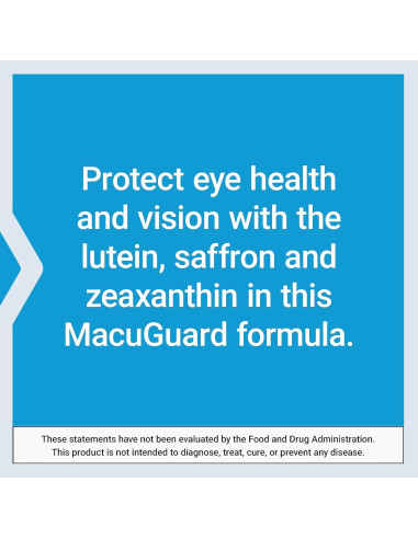 Suplemento Ocular Life Extension MacuGuard 60 Geles Blandos - Luteína, Zeaxantina y Azafrán