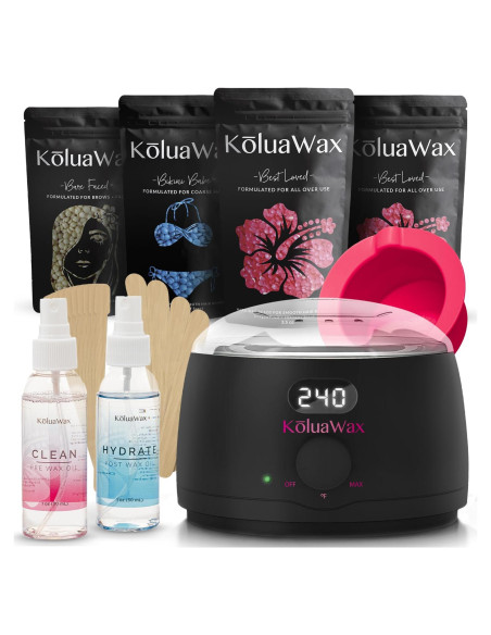 Kit de Depilación KoluaWax Premium - Calentador Digital + Cera Kit de Depilación KoluaWax Premium - Calentador Digital + Cera