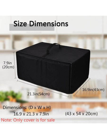 Funda Protectora para Freidora de Aire Ninja 43x54x20cm Negra Funda Protectora para Freidora de Aire Ninja 43x54x20cm Negra