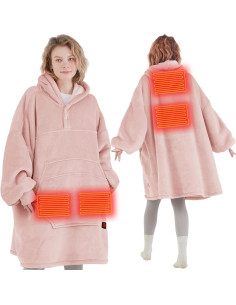 Sudadera Térmica Portátil Grados de Comodidad Rosa 96.5x81.3cm 2
