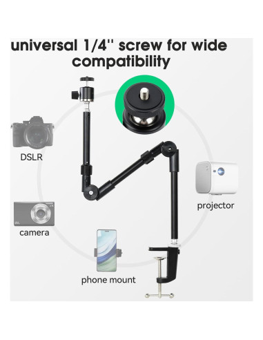 Soporte de Cámara de Techo UTEBIT Ajustable con Abrazadera C