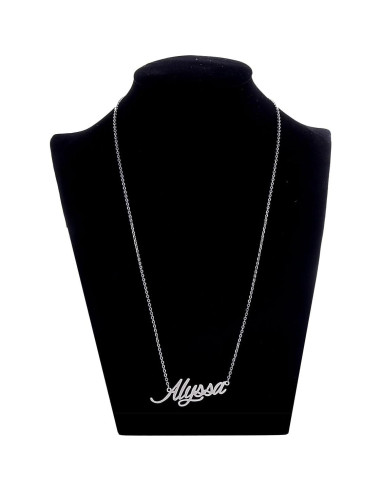 Collar de Nombre Personalizado AOLO Acero Inoxidable 40.64 cm
