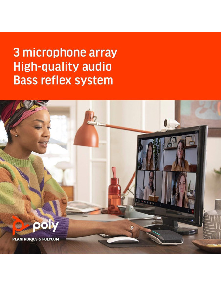 Cámara Web Plantronics Poly Studio P5 1080p HD + Altavoz Sync 20+ Cámara Web Plantronics Poly Studio P5 1080p HD + Altavoz Sync 20+