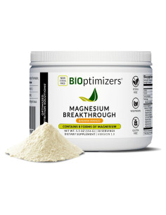 Suplemento de Magnesio Breakthrough BiOptimizers 170 g Sabor Plátano Mango