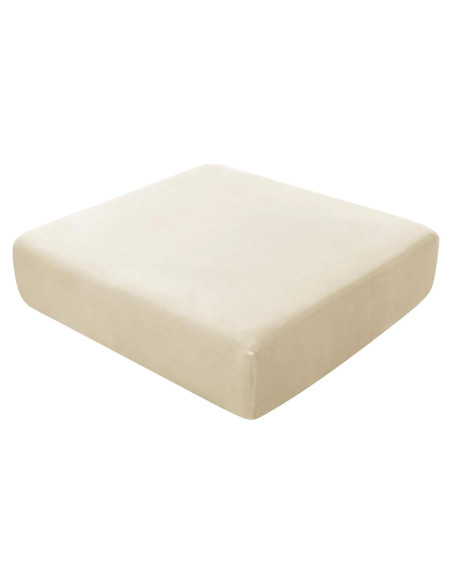 Funda de Cojín Elástica CONRUSER Terciopelo Beige 50-70 cm Funda de Cojín Elástica CONRUSER Terciopelo Beige 50-70 cm