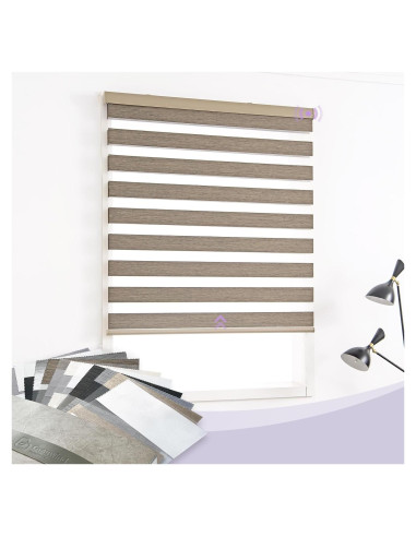 Persianas Zebra Graywind 100% Opacas Sin Cuerda Multicolor