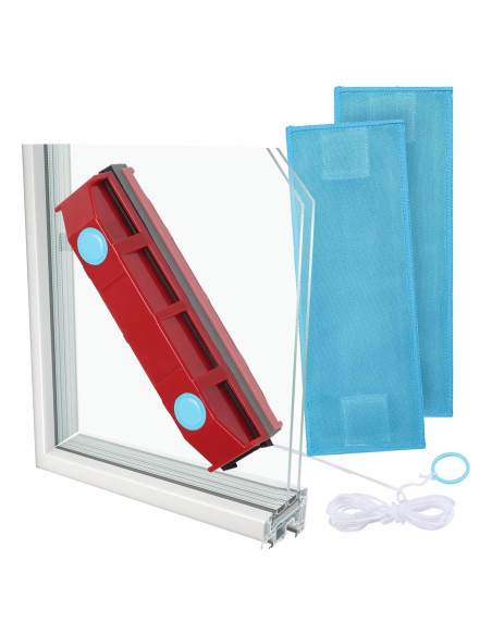 Limpiador de Ventanas Magnético Hotifytools Doble Cara 0.76-1.78 cm Limpiador de Ventanas Magnético Hotifytools Doble Cara 0.76-1.78 cm
