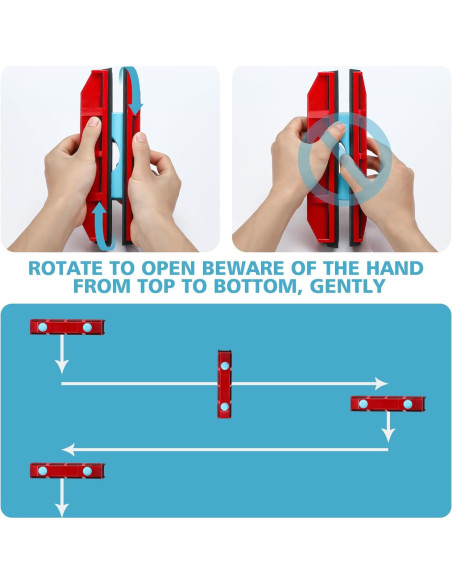 Limpiador de Ventanas Magnético Hotifytools Doble Cara 0.76-1.78 cm Limpiador de Ventanas Magnético Hotifytools Doble Cara 0.76-1.78 cm