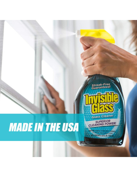 Limpiador de Vidrios Invisible 92194 - 32 Oz, Sin Rayas, Seguro Limpiador de Vidrios Invisible 92194 - 32 Oz, Sin Rayas, Seguro