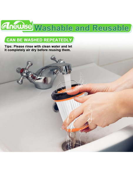 Filtros de Reemplazo Shark WV201 para Aspiradora Wandvac - 6 Piezas Filtros de Reemplazo Shark WV201 para Aspiradora Wandvac - 6 Piezas