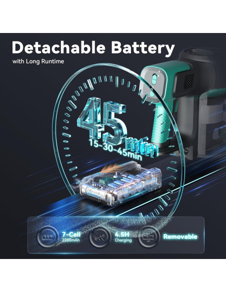 Aspiradora Inalámbrica DEVOAC S10K 350W 28KPa 6 en 1 1.2L Aspiradora Inalámbrica DEVOAC S10K 350W 28KPa 6 en 1 1.2L