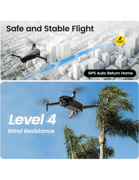 Dron DEERC 4K EIS con Gimbal de 2 Ejes y GPS - 243g Dron DEERC 4K EIS con Gimbal de 2 Ejes y GPS - 243g