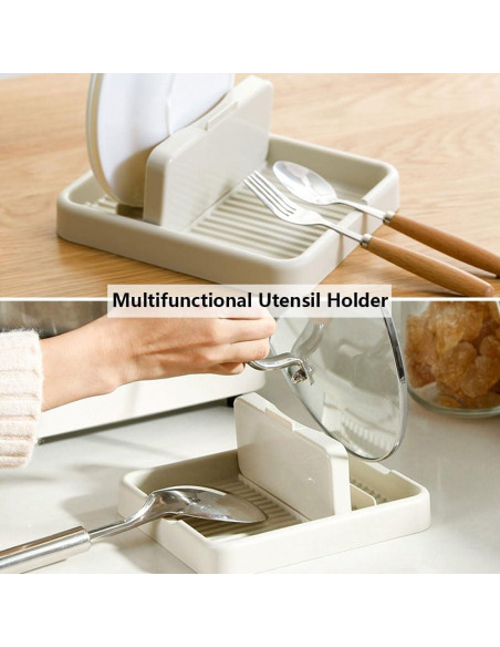 Soporte para Utensilios de Cocina Oniapro con Soporte para Tapas Soporte para Utensilios de Cocina Oniapro con Soporte para Tapas