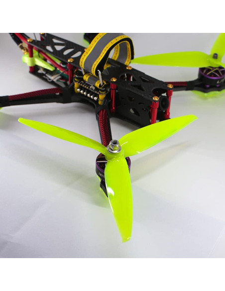 Hélices Gemfan 7" 3 Palas para Drones FPV 8pcs Amarillo y Rojo Hélices Gemfan 7" 3 Palas para Drones FPV 8pcs Amarillo y Rojo