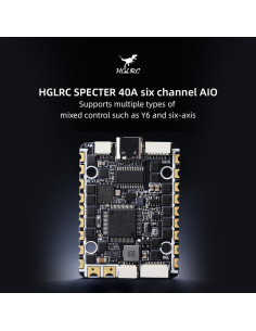 Controlador de Vuelo HGLRC SPECTER F722 40A AIO 6 Canales 2