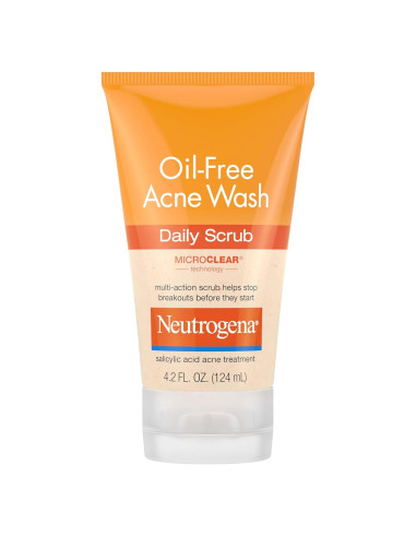 Limpiador Facial Neutrogena 124 ml Sin Aceite para Acné 2% Ácido Salicílico