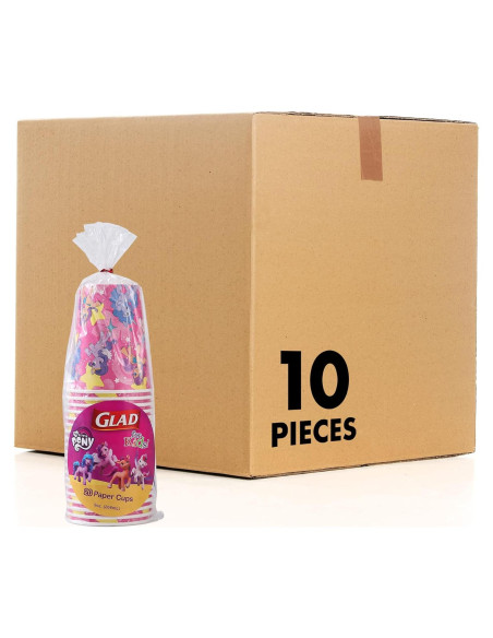 Tazas de Papel Glad My Little Pony 200 Ct 266 ml Unicornio Tazas de Papel Glad My Little Pony 200 Ct 266 ml Unicornio