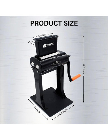 Aplanadora de Carne Manual Valley Sportsman Acero Inoxidable