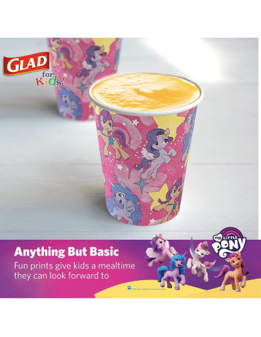 Tazas de Papel Glad My Little Pony 200 Ct 266 ml Unicornio