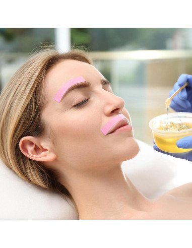 800 Tiras de Cera No Tejidas Linyuthia para Depilación Facial y Corporal