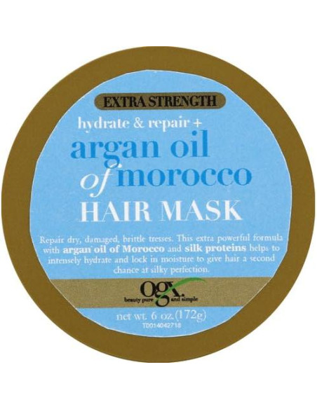 Mascarilla Capilar OGX Hidratación Extra Fuerte 170g Aceite Argán Mascarilla Capilar OGX Hidratación Extra Fuerte 170g Aceite Argán