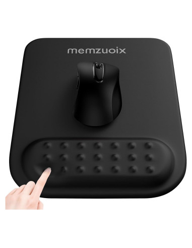 Almohadilla de Ratón Ergonómica Memzuoix Negra con Soporte