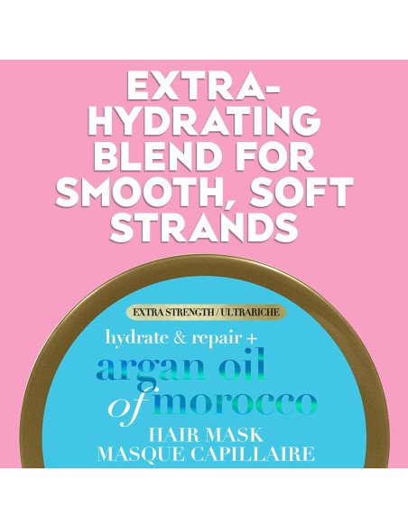 Mascarilla Capilar OGX Hidratación Extra Fuerte 170g Aceite Argán Mascarilla Capilar OGX Hidratación Extra Fuerte 170g Aceite Argán
